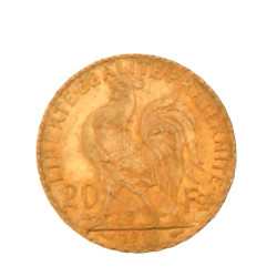 Pièce de 20 F or au coq(non visible- sto