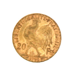 Pièce de 20 F or au coq(non visible- sto