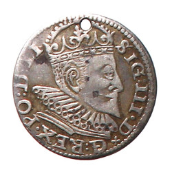 POLOGNE - Sigismond III - 3 Groschen 159