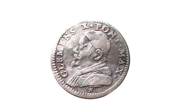 VATICAN - CLEMENT X - 1/2 Grosso 1670-16