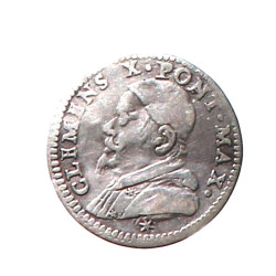 VATICAN - CLEMENT X - 1/2 Grosso 1670-16