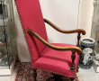 Fauteuil à haut dossier de style Louis X
