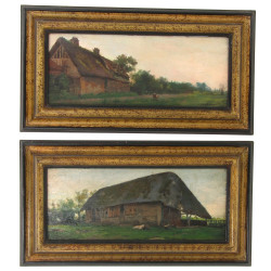 Ernest BILHAUT (XIXè-XXè) "Paysages de N