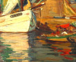 ARTHUR-MIDY (1887-1944) "Bateau et barqu