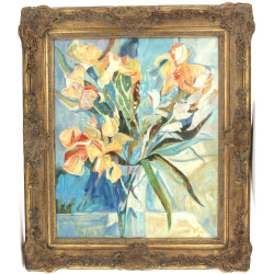 Ecole Française Xxème "Bouquet d'iris", 