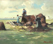 Adrien RAVALLEC (1909-1993) "Ramasseurs 