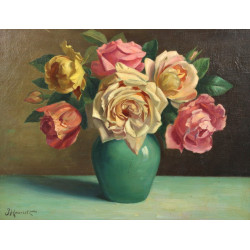 Jules HENRIETTE (1879-?) "Bouquet de fle