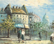 BURNETT (Xxème) "Marché aux fleurs à Par