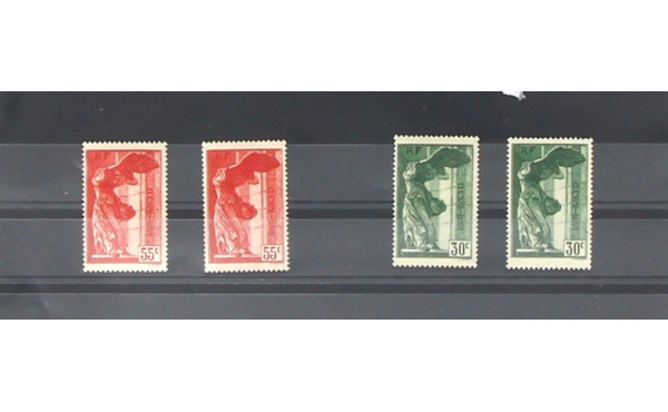 FRANCE n° 354 et 355 en neufs et en doub