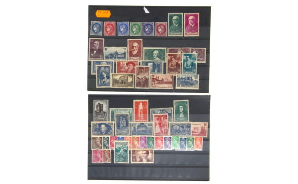 FRANCE année 1938 du n° 372 à 418 en ne