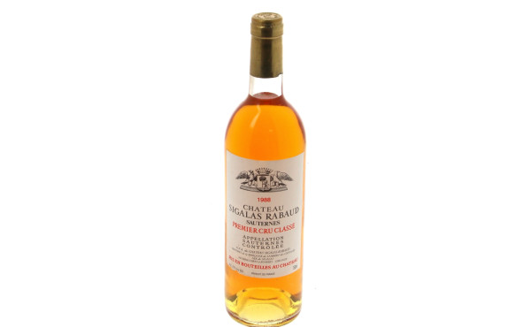 1 B Ch Sigalas Rabaud 1988 SAUTERNES 1er
