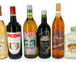6 bouteilles d'alcool divers