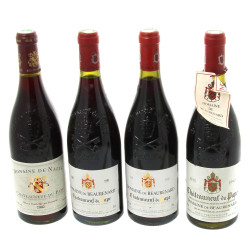 Lot de 4 bouteilles de CHATEAUNEUF DU PA