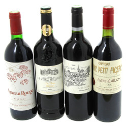 Lot de 4 bouteilles: - MARGAUX Ch Durfo