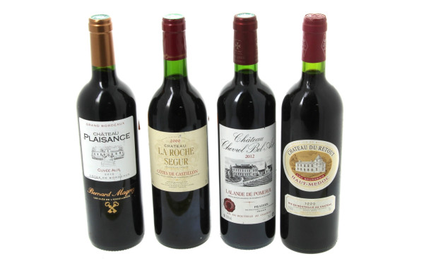 Lot de 4 bouteilles: - HAUT MEDOC Ch du