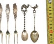 3 petites fouchettes en argent, travail 