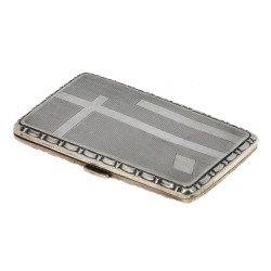 Petite boîte à cigarettes en argent 835è