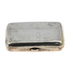 Boîte à cigarettes en argent anglais, qq