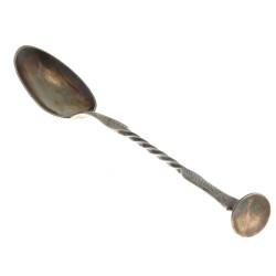 Cuillère ancienne à médicament, en argen