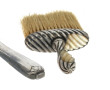 Petite brosse à vêtements en argent angl