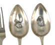 Paire de couverts en argent, travail étr