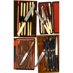 Lot de couteaux anciens : 9 couteaux de 