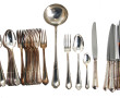Ménagère en métal argenté modèle filets 