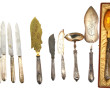 Lot comprenant 6 couteaux manches argent