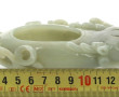 CHINE - Rince pinceaux en jade sculpté, 