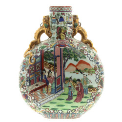 CHINE - Important vase décoratif en porc