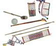 CHINE - Lot de 4 pipes à opium en métal 