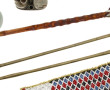 CHINE - Lot de 4 pipes à opium en métal 