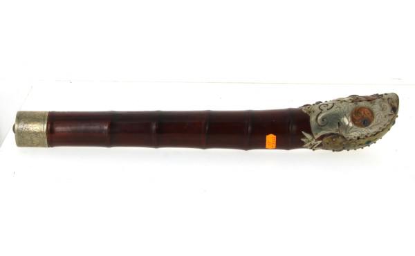 ASIE - Importante pipe à opium en bambou