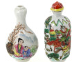 CHINE - Lot de 2 tabatières en porcelain