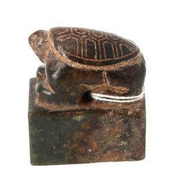CHINE - Cachet en pierre de forme de tor