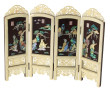 Paravent miniature 4 feuilles en bois ex