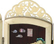 Paravent miniature 4 feuilles en bois ex