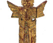Statuette asiatique en bois sculpté et d