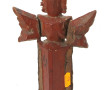 Statuette asiatique en bois sculpté et d