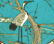 Petit plat rond en cloisonné asiatique à