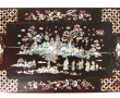 CHINE - Table basse en bois exotique et 