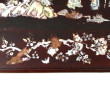 CHINE - Table basse en bois exotique et 