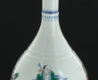 CHINE - Vase en porcelaine de Chine à dé