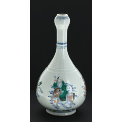 CHINE - Vase en porcelaine de Chine à dé