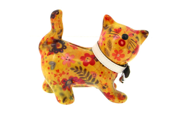 Tire-lire en forme de chat "Pomme-pidou 