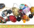 Orient et Asie - Lot de 9 œufs décorés d