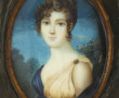 "Portait de femme dans un paysage", mini