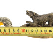 "Chien de chasse", petit sujet en bronze