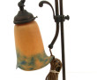 Lampe de bureau avec abat-jour en verre 