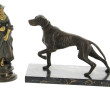 Ecole Française "Chien de chasse à l'arr